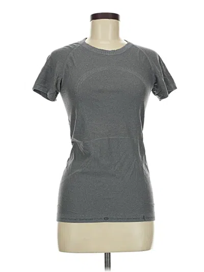 Pre-owned Lululemon Athletica Active T-shirt In Gray