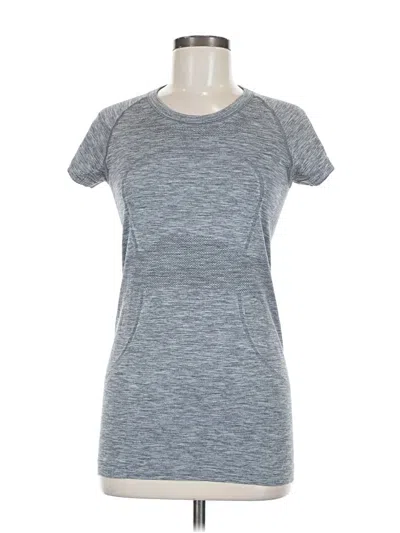 Pre-owned Lululemon Athletica Active T-shirt In Gray