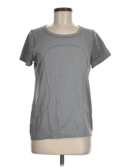 Pre-owned Lululemon Athletica Active T-shirt In Gray