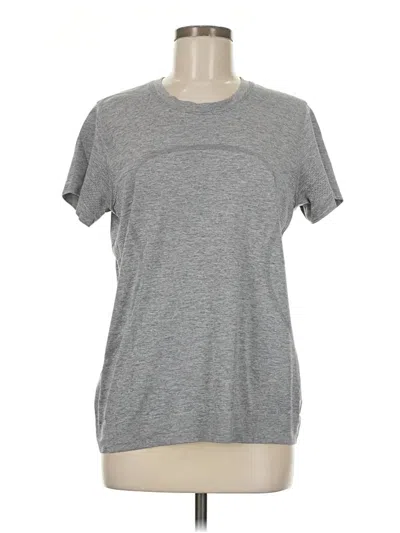 Pre-owned Lululemon Athletica Active T-shirt In Gray