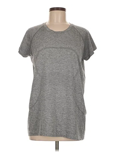 Pre-owned Lululemon Athletica Active T-shirt In Gray
