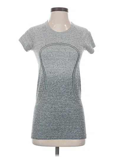 Pre-owned Lululemon Athletica Active T-shirt In Gray