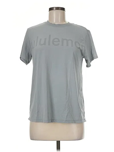 Pre-owned Lululemon Athletica Active T-shirt In Gray