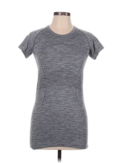 Pre-owned Lululemon Athletica Active T-shirt In Gray