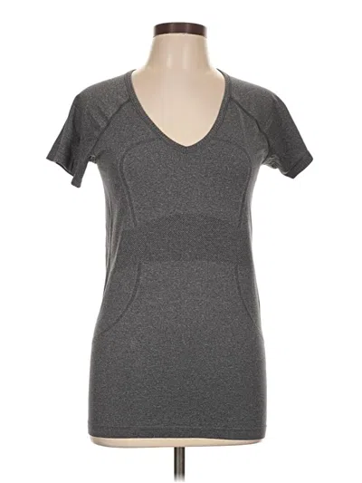 Pre-owned Lululemon Athletica Active T-shirt In Gray