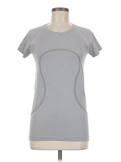 Pre-owned Lululemon Athletica Active T-shirt In Gray