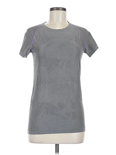 Pre-owned Lululemon Athletica Active T-shirt In Gray