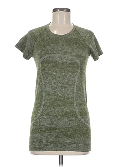 Pre-owned Lululemon Athletica Active T-shirt In Green