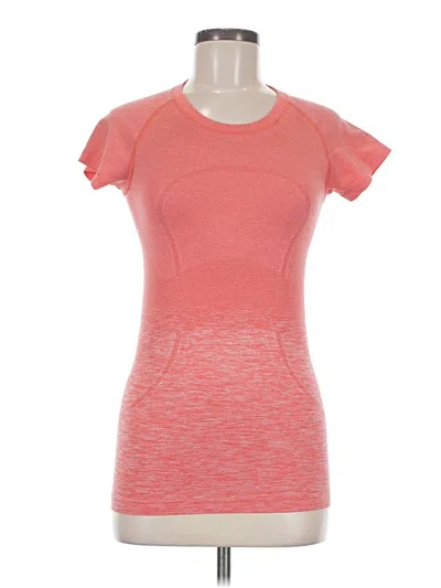 Pre-owned Lululemon Athletica Active T-shirt In Orange