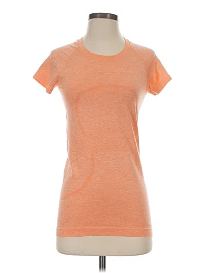 Pre-owned Lululemon Athletica Active T-shirt In Orange
