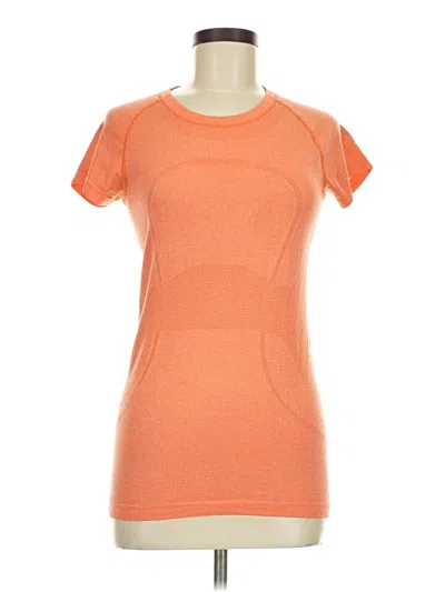 Pre-owned Lululemon Athletica Active T-shirt In Orange