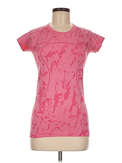Pre-owned Lululemon Athletica Active T-shirt In Pink