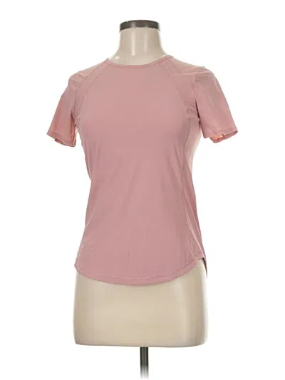 Pre-owned Lululemon Athletica Active T-shirt In Pink
