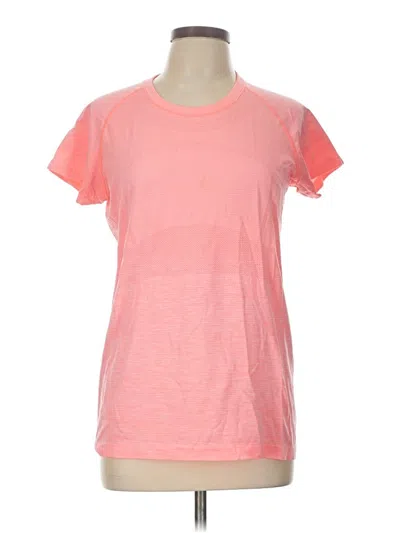Pre-owned Lululemon Athletica Active T-shirt In Pink