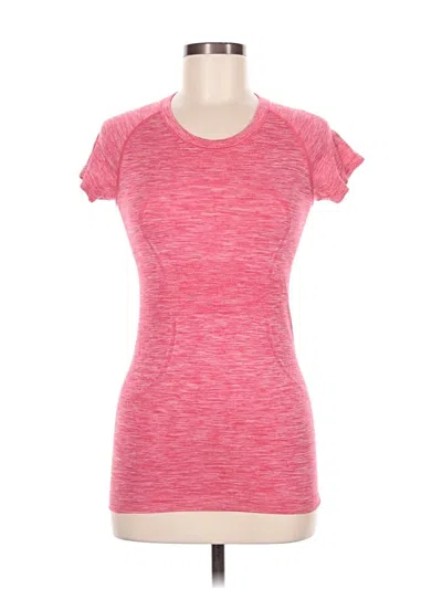 Pre-owned Lululemon Athletica Active T-shirt In Pink