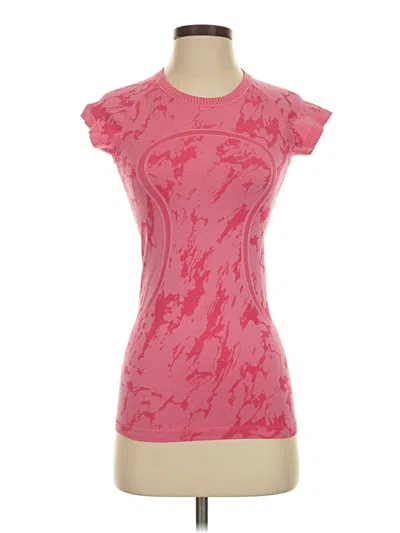 Pre-owned Lululemon Athletica Active T-shirt In Pink