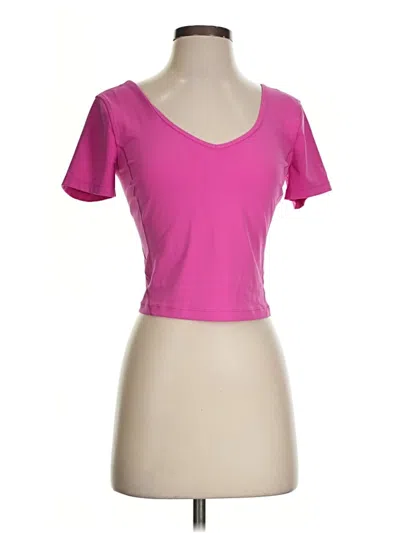 Pre-owned Lululemon Athletica Active T-shirt In Pink