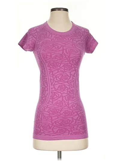Pre-owned Lululemon Athletica Active T-shirt In Pink