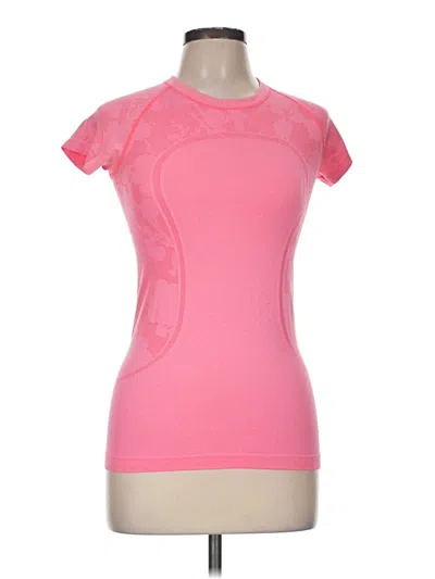 Pre-owned Lululemon Athletica Active T-shirt In Pink