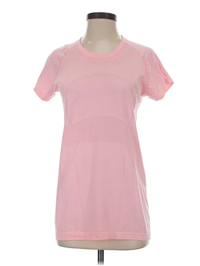Pre-owned Lululemon Athletica Active T-shirt In Pink