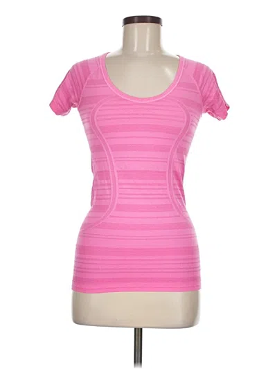 Pre-owned Lululemon Athletica Active T-shirt In Pink