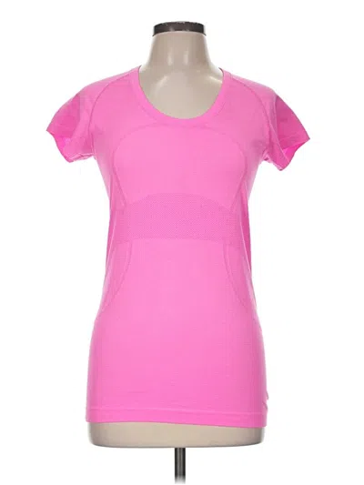 Pre-owned Lululemon Athletica Active T-shirt In Pink