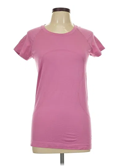 Pre-owned Lululemon Athletica Active T-shirt In Pink