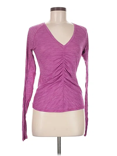 Pre-owned Lululemon Athletica Active T-shirt In Purple