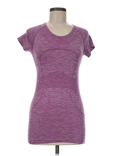 Pre-owned Lululemon Athletica Active T-shirt In Purple