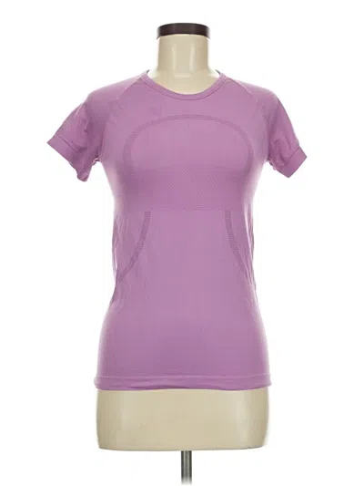 Pre-owned Lululemon Athletica Active T-shirt In Purple