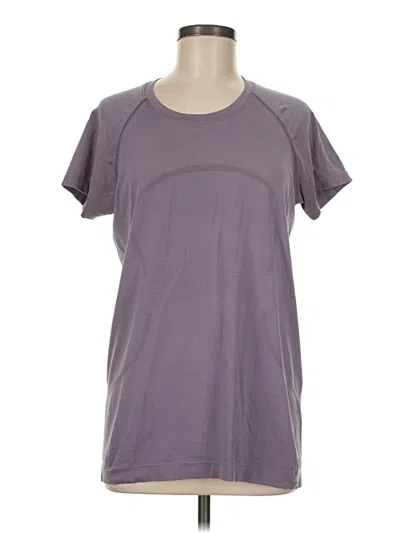 Pre-owned Lululemon Athletica Active T-shirt In Purple