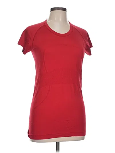 Pre-owned Lululemon Athletica Active T-shirt In Red