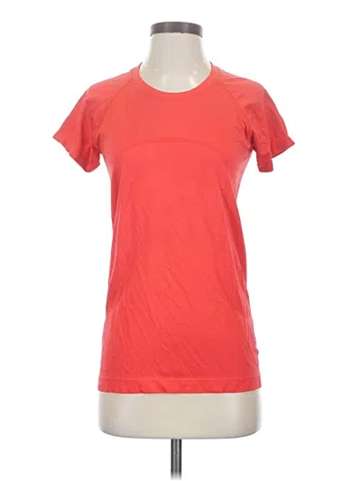 Pre-owned Lululemon Athletica Active T-shirt In Red
