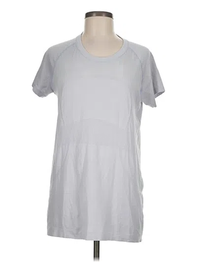 Pre-owned Lululemon Athletica Active T-shirt In Silver
