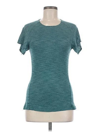 Pre-owned Lululemon Athletica Active T-shirt In Teal