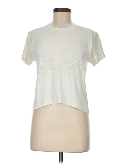 Pre-owned Lululemon Athletica Active T-shirt In White