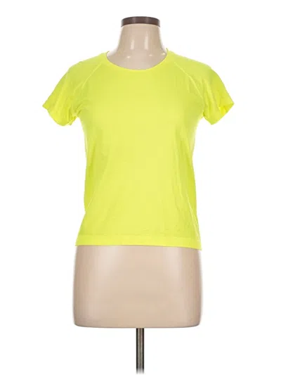 Pre-owned Lululemon Athletica Active T-shirt In Yellow