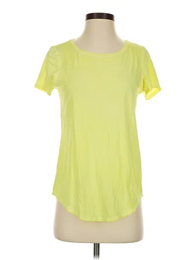 Pre-owned Lululemon Athletica Active T-shirt In Yellow