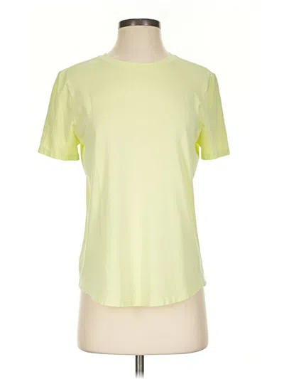 Pre-owned Lululemon Athletica Active T-shirt In Yellow