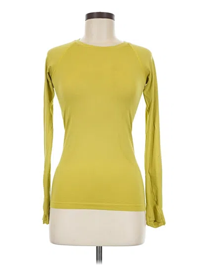 Pre-owned Lululemon Athletica Active T-shirt In Yellow