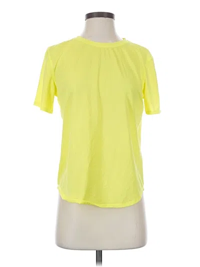 Pre-owned Lululemon Athletica Active T-shirt In Yellow
