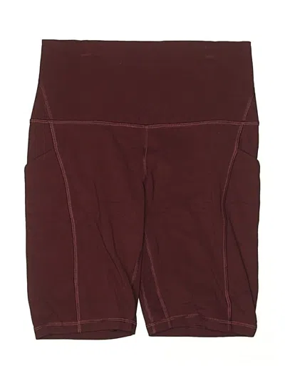 Pre-owned Lululemon Athletica Athletic Shorts In Brown