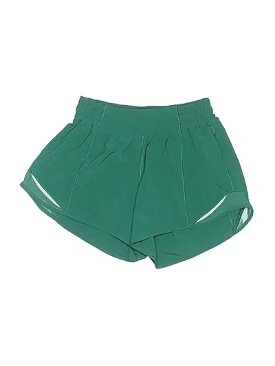 Pre-owned Lululemon Athletica Athletic Shorts In Green