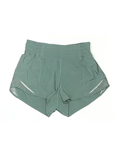 Pre-owned Lululemon Athletica Athletic Shorts In Green
