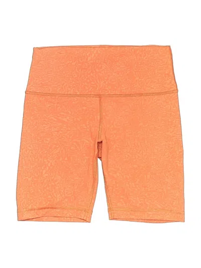 Pre-owned Lululemon Athletica Athletic Shorts In Orange