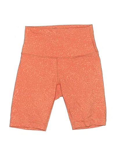 Pre-owned Lululemon Athletica Athletic Shorts In Orange