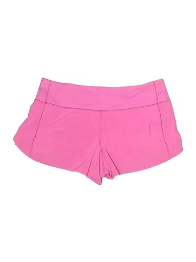 Pre-owned Lululemon Athletica Athletic Shorts In Pink