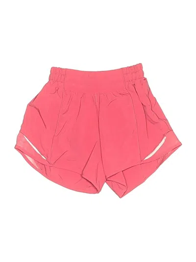 Pre-owned Lululemon Athletica Athletic Shorts In Pink