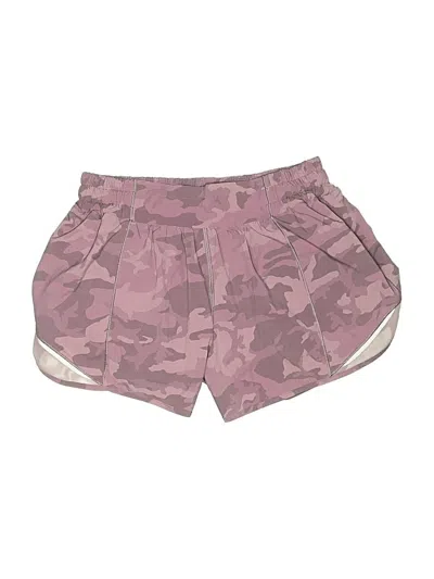 Pre-owned Lululemon Athletica Athletic Shorts In Pink