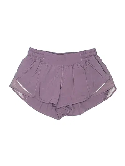 Pre-owned Lululemon Athletica Athletic Shorts In Purple